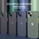 thumbnail image 2 of Matte Phone Case for IPhone 13 12 11 14 Pro Max Mini Luxury Soft Silicone Shockproof Case for IPhone X XS Max XR 15 7 8 Plus SE, 2 of 5