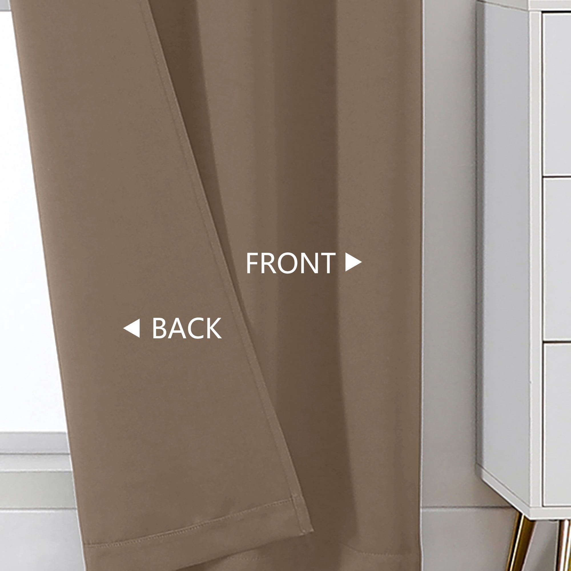 OVZME Kalme Barley Grommet Blackout Curtains 84 Inch Length 2 Panels, Farmhouse Style Thermal Insulated Drapes for Bedroom Living Room Windows, Each W50xL84 Inches