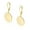 Gold B, variant on Silver Plated Earrings French Ear Hook Round Glossy Women  Dangle  Earrings for Women