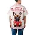 thumbnail image 5 of Happy Valentine's Day French Bulldog Brings Love Heart Hawaiian Shirt Breathable Summer Unisex Merch Dog Lover Gifts - 02028, 5 of 6