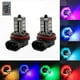 thumbnail image 2 of Multicolor RGB LED Fog Light Bulbs H8/H11 with Remote Control for Driving Replacement Lamps (Pack of 2), 2 of 4
