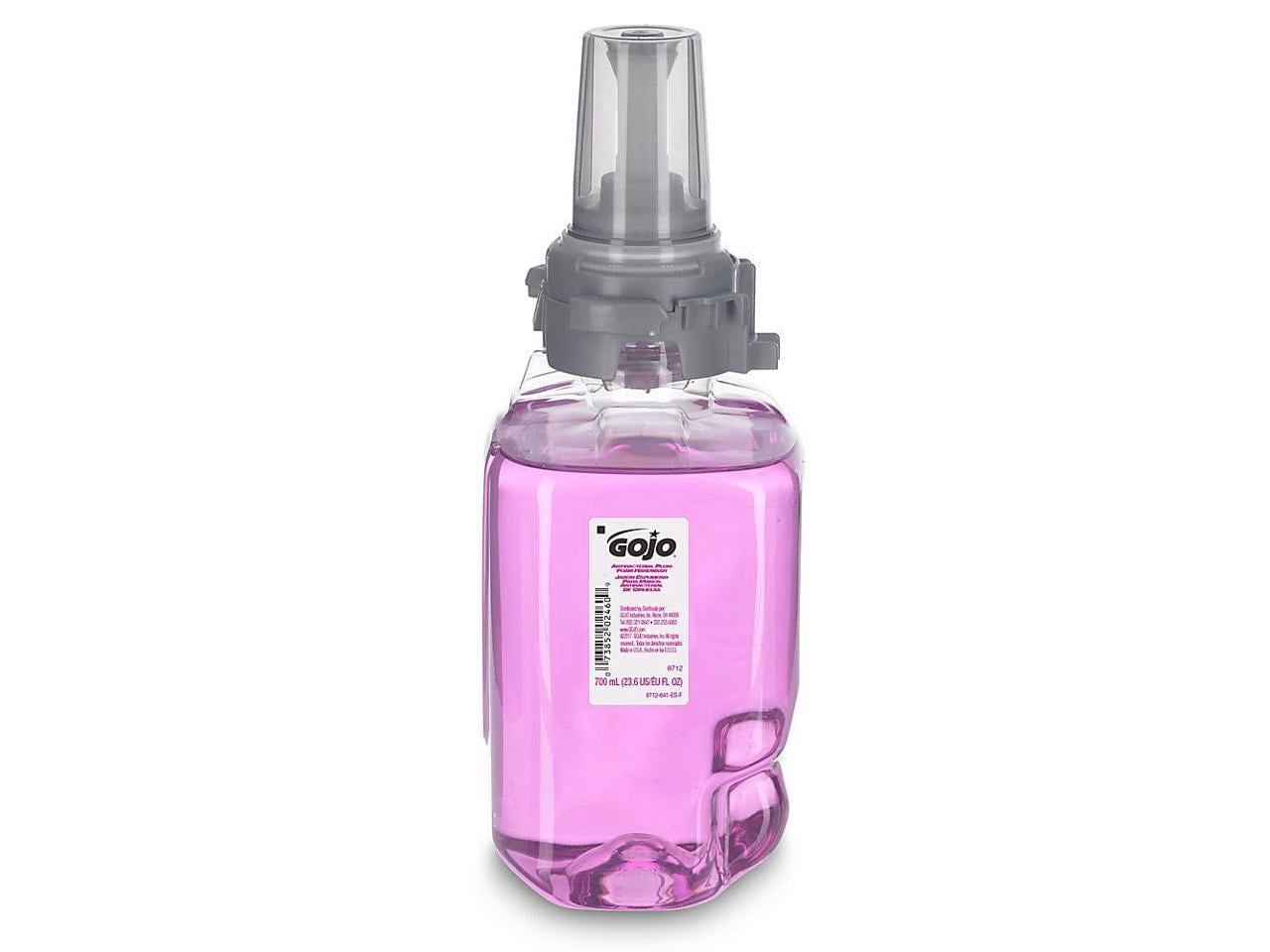 GOJO® Antibacterial Foam Hand Wash Refill for ADX-7 Dispensers, Plum Scent, 700 mL, 4/Carton