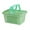 Light Green, variant on Plastic Shopping Basket with Foldable Handles, Large Capacity Market Grocery Store Basket for Convenience Stores, Supermarkets, and Retail Shopping