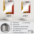 thumbnail image 4 of Designart "Cubic Uprising of Yellow and Red Robot" Science Fiction Oversized Wall Mirror - Modern Fashion Office Mirror Wall Decor - Multiple Color Options, 4 of 6