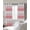 Pink, variant on Pink White Striped Blackout Curtains for Bedroom/Living Room, Thermal Insulated Kitchen Curtains, Farmhouse Stripes Grommet Darkening Window Treatment Drapes 52"x72"x2