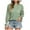 Green, variant on AOOCHASLIY 2023 Womens Sweater Women Casual Fashion Solid Hollow Out Pullover Long Sleeve Round-Neck Sweater