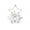 White, variant on Hwkond Under $10 Christmas Indoor Decor Christmas Five Pointed Star Bell Accessories Pendant Diy Christmas Tree Decorations Bow Knot Bell Window Props,Gold