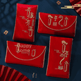 thumbnail image 4 of Bolsa de tela de brocado de diez mil yuanes con sobre rojo, precio de la novia para el compromiso, té de boda, cambio de diez mil yuanes, sobre rojo, sobre rojo de franela para boda, 4 of 4