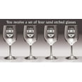 thumbnail image 2 of Coffey Irish Coat of Arms Wine Glasses - Set of 4 (Sand Etched), 2 of 2