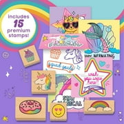Just My Style Wooden Stamp, Art & Craft Kit for Boys & Girls, Kids & Teens (28 Pieces)