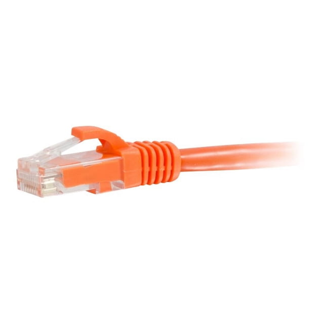 C2G 6ft Cat6a Snagless Unshielded (UTP) Ethernet Cable - Cat6a Network Patch Cable - PoE - Orange - Patch cable - RJ-45 (M) to RJ-45 (M) - 6 ft - UTP - CAT 6a - molded, snagless, stranded - orange