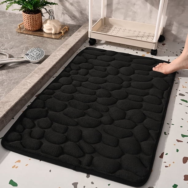 Alfombrilla para inodoro, alfombrilla absorbente para puerta de baño, alfombrilla antideslizante de secado rápido para inodoro, alfombrilla de vellón coral para puerta de inodoro