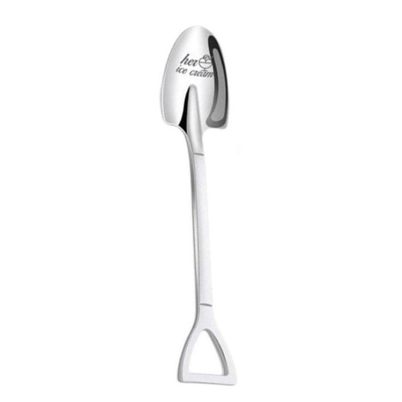 For Him Her His And Hers Ice Spoons Stainless Engraved Coffee Spoons Couples For Anniversary Engagement Birthday