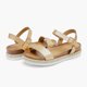 thumbnail image 2 of Sandalia de cuña con correa al tobillo Sunna Gold para mujer DREAM PAIRS, 2 of 6