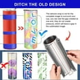 thumbnail image 2 of Littleduckling Silicone Bands Elastic Heat Resistant Sublimation Paper Holder Ring Band Tight-Fitting Water Bottle Bands with A4 Sublimation Paper for Wrapping Cups Sublimation Tumbler Wine Bottle, 2 of 10