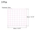 thumbnail image 2 of Uxcell 16"x16" Wire Grid Panel, 3 Pack Wall Grid Panels Board Photo Display Decor Hanging Organizer, Pink, 2 of 5