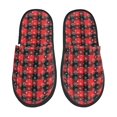 thumbnail image 1 of Balery Christmas With Snowflakes Pantuflas de Casa de Felpa Silenciosas con Diseño Estampado, Zapatillas Cómodas Antideslizantes de Algodón para Interior-Medium, 1 of 8