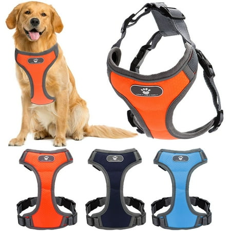 UPC: 0840271595498 | Deago Adjustable No-Pull Dog Harness No Choke Reflective Oxford Pet Vest Harness for Small Medium Large Dogs (Orange L)
