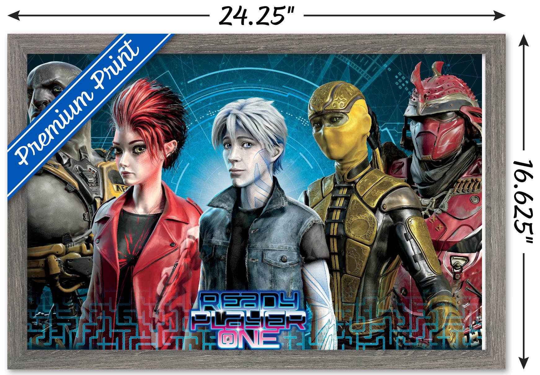Ready Player One - Group Wall Poster, 14.725" x 22.375", Framed