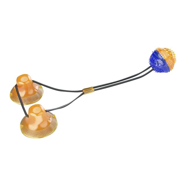 Precio sorpresa!Pelota de juguete molar resistente a la abrasión con ventosa para perros que gotea comida