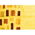 thumbnail image 1 of Ahgly Company Machine Washable Indoor Rectangle Solid Yellow Modern Area Rugs, 3' x 5', 1 of 4