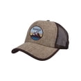 thumbnail image 2 of Top Headwear Courage Patch Straw Adjustable Trucker Hat - Natural/Brown, 2 of 2