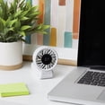 thumbnail image 3 of Mainstays 7 speed Rechargeable Handheld Portable Fan White, 3 of 5
