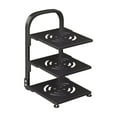 thumbnail image 2 of GFHFHITJ Pot And Pan Organizer Rack for Under Cabinet, Heavy Duty Pot Pan Rack Under Sink Organizers And Storage, Pot Lid Organizer, Kitchen Cabinet Organizer with 3 Adjustable Shelves, 2 of 6