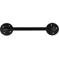 thumbnail image 2 of ATT Hardware 12'' Matte Black Iron Industrial Pipe Barn Door Handle, Grab Bar, Towel Bar, Antique Rustic Style, 2 of 7