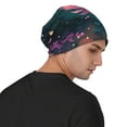 thumbnail image 4 of Xecao Whimsical Axolotl Fantasy Print Beanie Knitted Hat for Men Women, Winter Fashion Knit Cuffed Caps Unisex, 4 of 7