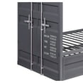 thumbnail image 4 of Gunmetal Gray Finish Twin Turdle with Metal Frame and Slat system Blue, 4 of 5