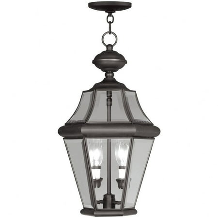 Livex Lighting - Georgetown - 2 Light Outdoor Pendant Lantern in Traditional