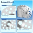 thumbnail image 4 of 200PCS 1inch Plaster Washers, Metal Washers for Screws, Plaster Repair Rings, Durable Plaster Buttons, Flat Washers for Wall Ceiling Repair, 4 of 6