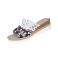 thumbnail image 2 of ATENAR Womens Sandals Comfortable Slide Women Sandals Open Toe Womens Shoes White 5.5, 2 of 8