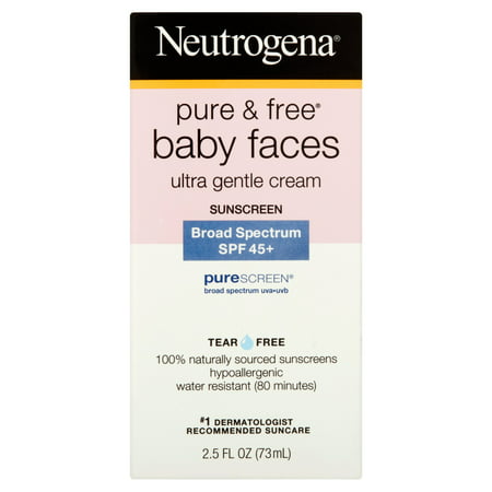 Neutrogena Pure &amp; gratuit Baby Faces Ultra douce crème solaire à large spectre SPF oz de 45 ans