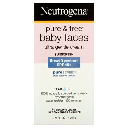 Neutrogena Pure & gratuit Baby Faces Ultra douce crème solaire à large spectre SPF oz de 45 ans