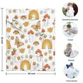 thumbnail image 4 of Red Mushroom Rainbow White Pattern Blanket,Comfortable Soft Flannel Throw Blanket,All Season,Warm Lightweight Blankets for Sofa Bed Couch Living Room Chair,30"x40", 4 of 4