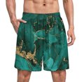 thumbnail image 1 of NICKSUN Shorts de Pyjama Amusants pour Hommes, Bas de Pyjama Doux avec Poches, Vert Or Mable, TG, 1 of 6
