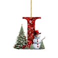 thumbnail image 1 of Adornos Colgantes Con Letras Del Alfabeto Y Muñecos De Nieve Navideños 26, 1 of 4
