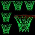 thumbnail image 2 of 6 Pcs Nightlight Basketball Hoop Net Sun Powered Luminous Sports Basketball Net Outdoor For Kids 12, 2 of 5