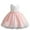 Pink, variant on MeetoTime Girls Dress Sleeveless Solid Color Lace Bow Performance Princess Dresses 6 Months-5 Years Baby Clothes