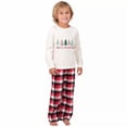 thumbnail image 2 of Pijamas familiares a juego de Navidad, conjunto de pijamas blancos de árbol hermoso de Feliz Navidad, 2 of 3