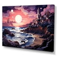thumbnail image 2 of Designart "Blush Shoreline Craftsmanship" Coastal Beach Canvas Print, 2 of 5