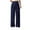 Blue, variant on CHGBMOK Women Suit Pants High Waised Wide Leg Dress Trousers Solid Loose Business Shift Long Pants Office Commuting Outfits