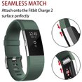 thumbnail image 2 of Bracelets de Remplacement Compatibles pour Fitbit Charge 2, Édition Classique et Spéciale, Bracelets de Sport Ajustables (Vert Rock, S), 2 of 7