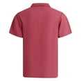 thumbnail image 7 of Mens Waffle Knit Short Sleeve s Shirts Button Up Loose Fit Casual Summer Tops Solid Color Beach Tshirts Watermelon Red XXL, 7 of 7