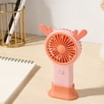thumbnail image 5 of weibbin Cute Deer Shaped Handheld Fan with Colorful Lights USB Rechargeable Pocket Sized Portable Quiet Cooling, 5 of 5