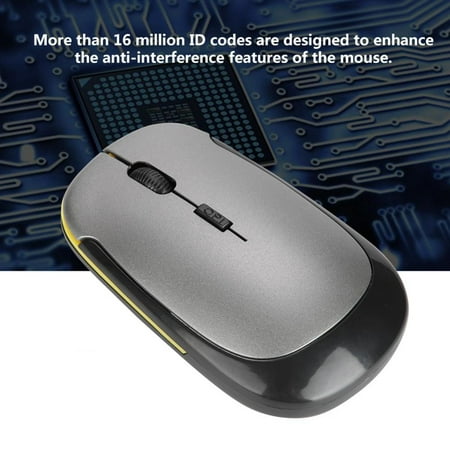 Ejoyous Mini USB 2.4G Ultra-thin Wireless Optical Mouse 1200dpi Long Service Life, Wireless Optical (Best Wireless Service In My Area)
