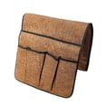 thumbnail image 3 of Sofá de material cuero antideslizante Sofá Soporte de telemando Silla Reposabrazos Caddy Bolsillo Organizador Bolsa de almacenamiento para teléfono café Yotijar Organizador de almacenamiento del reposabrazos del sofá, 3 of 7