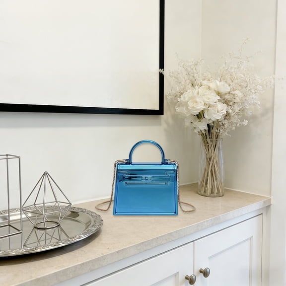 Anhility Evening Bag Clutch Purse for Women Trendy Party Purses Exquisite and Compact Formal Event Handbag for Weddings and Special Occasions, Blue